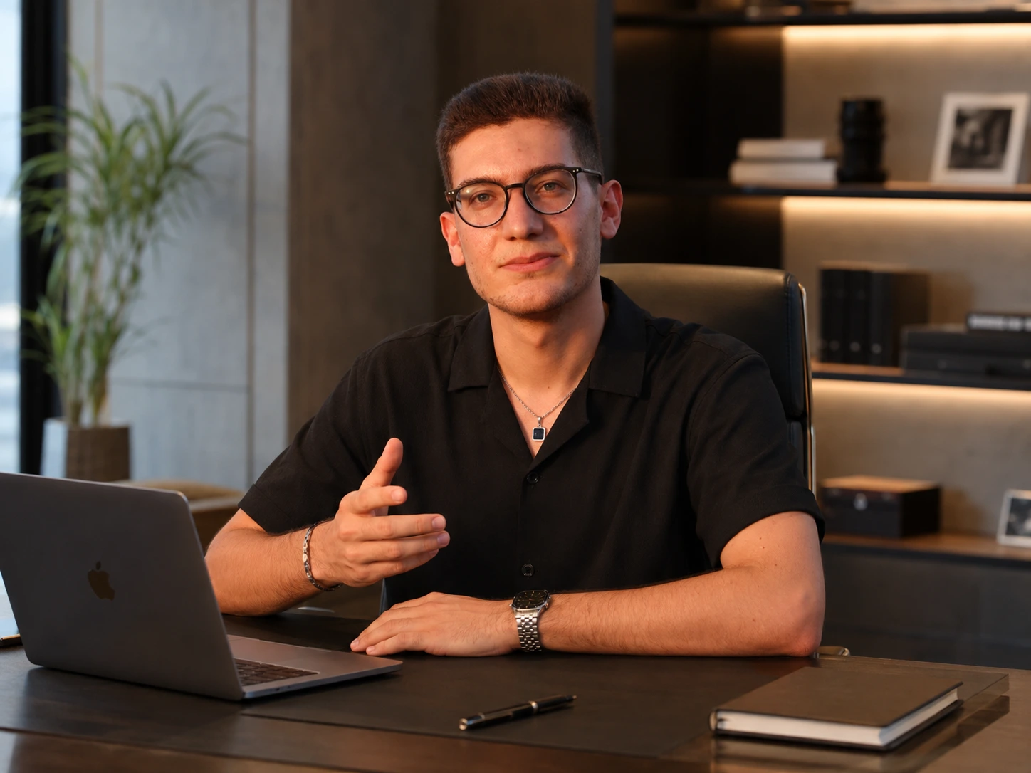 Reza Sharifi presenting digital marketing services for aesthetic clinics