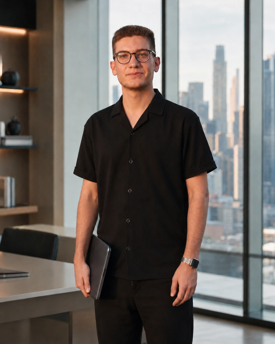 Reza Sharifi reviewing SEO strategy and search visibility for aesthetic clinics